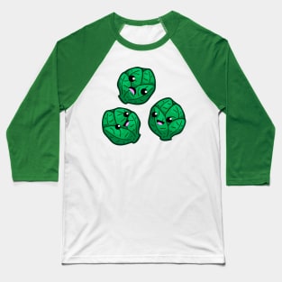 Kawaii Brussel Sprouts Baseball T-Shirt